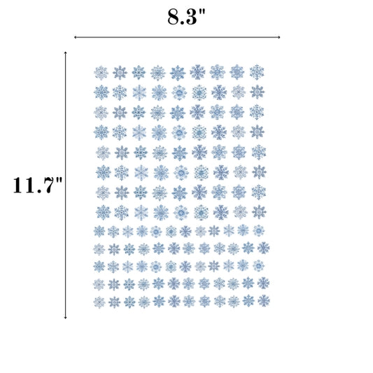 Snow Flakes Candles and Gypsum Tattoo Stickers