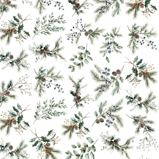 Winter Greenery Candles and Gypsum Tattoo Stickers