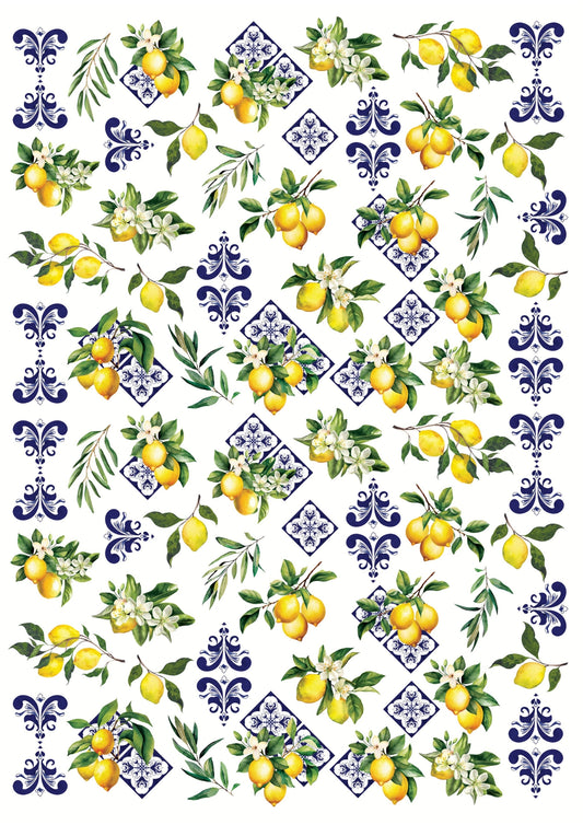 Lemon Candles and Gypsum Tattoo Sticker