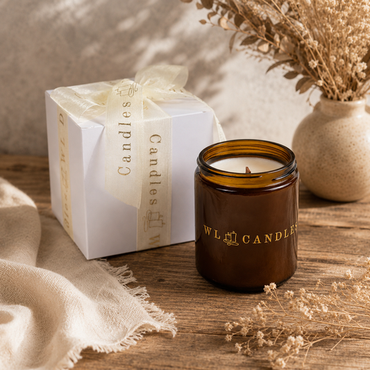 8 oz Handmade Soy Wax Wood Wick Candles