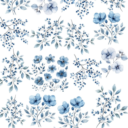 Spring Blu Candles and Gypsum Tattoo Stickers