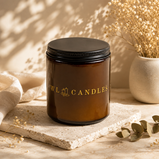 8 oz Handmade Soy Wax Wood Wick Candles