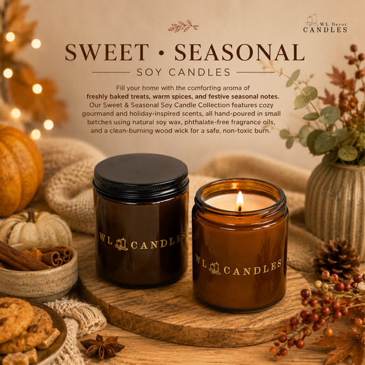 8 oz Sweet & Seasonal Scents Soy Wax Candles